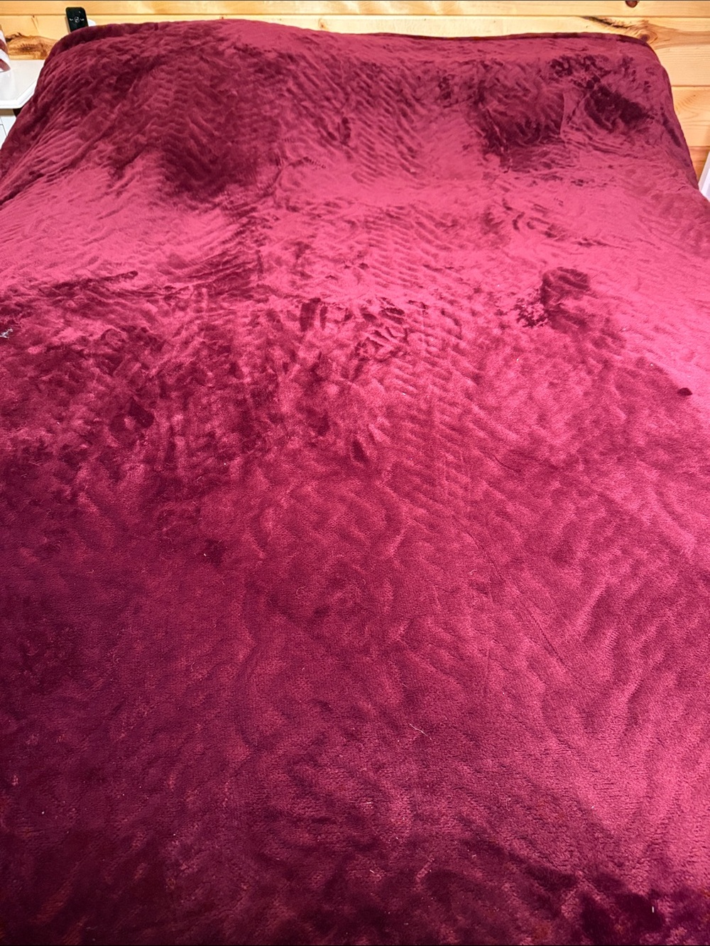 Berkshire Plush Deep Wine Throw Blanket